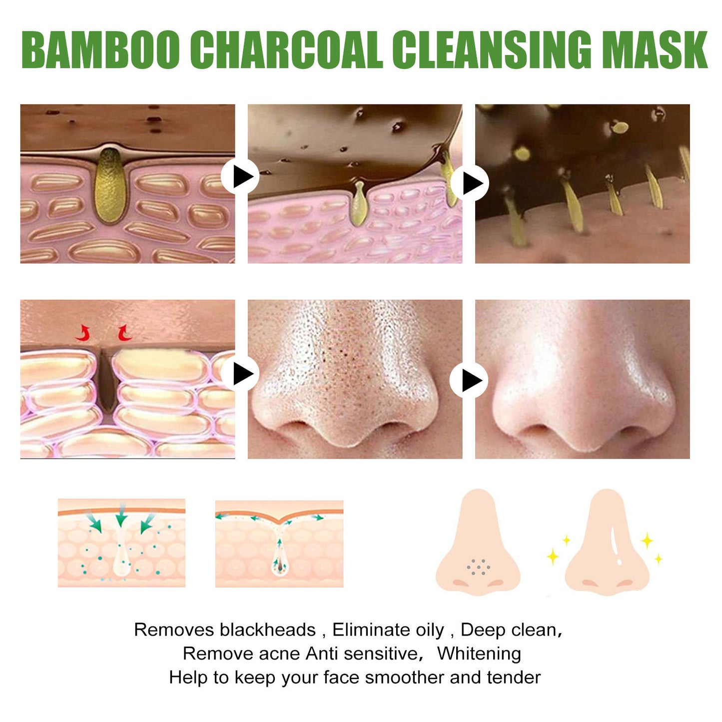 EELHOE Bamboo Charcoal Blackhead Mask